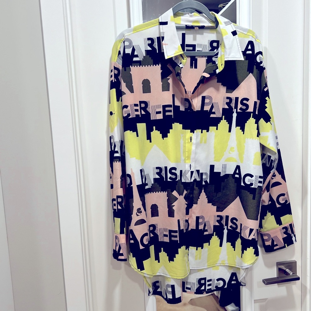 Karl Lagerfeld Button Down Logo Shirt